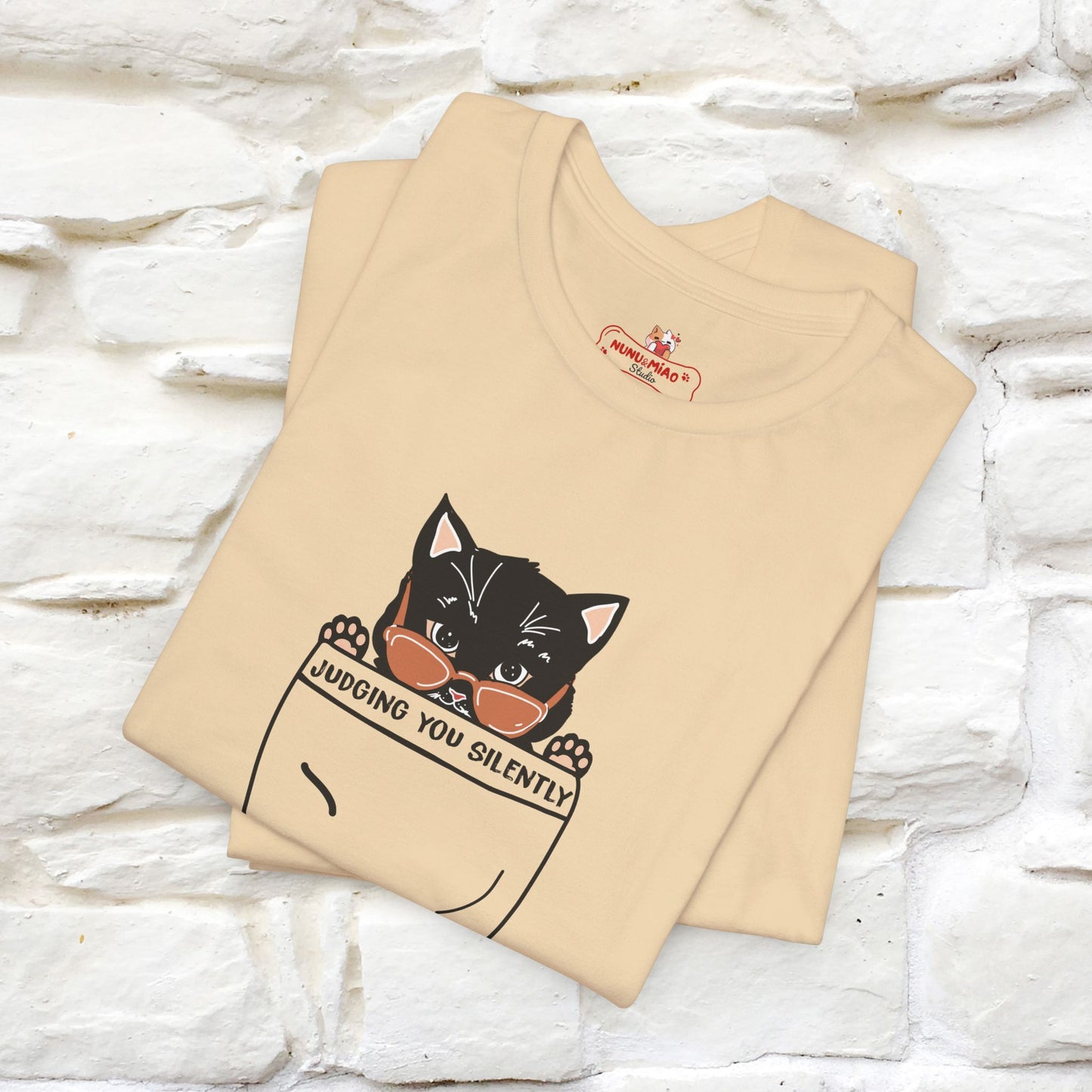 Judging You Silently Cat T-Shirt for Men | 100% Cotton* Funny & Sassy Tee - Nunu&Miao Studio