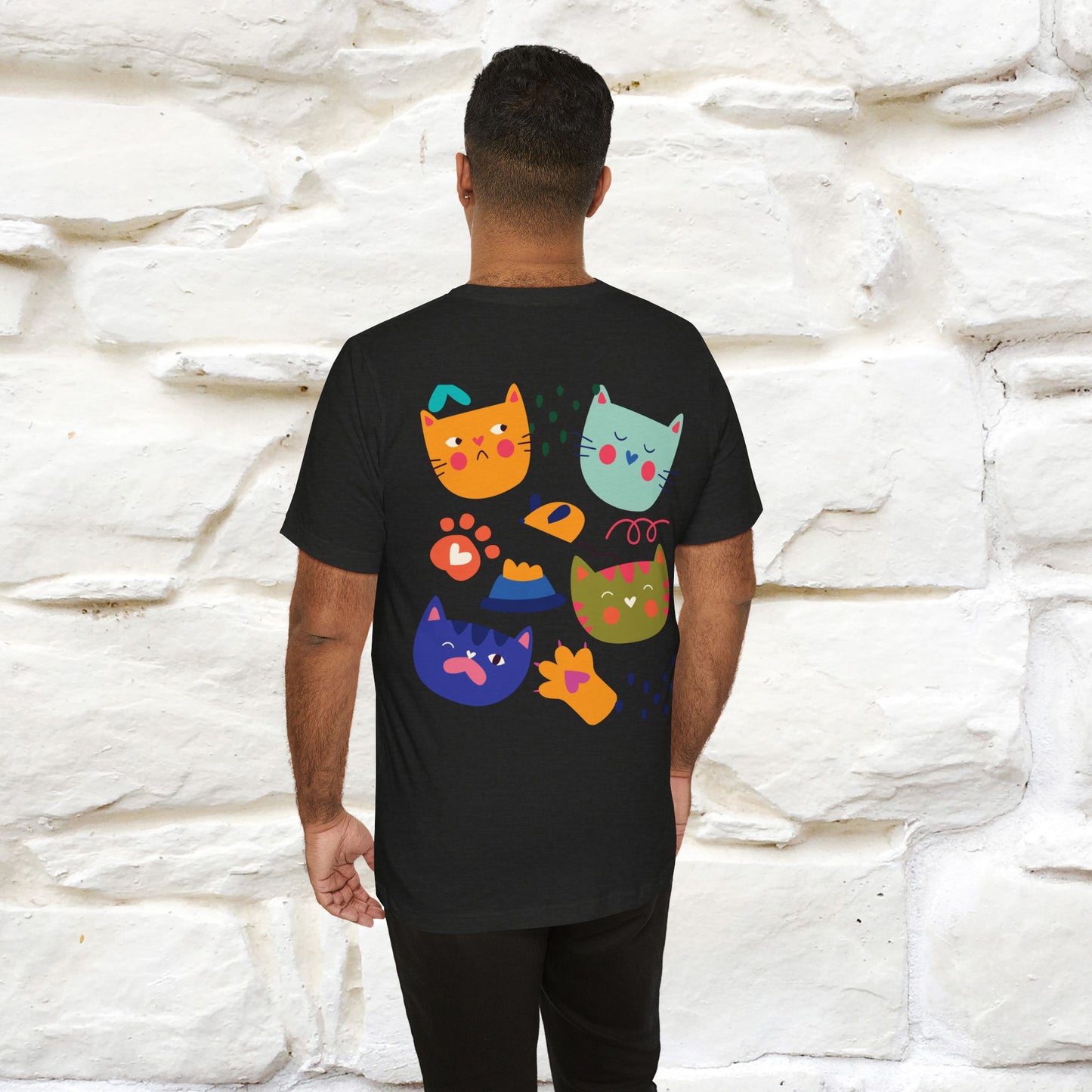 ''The Power Of Meow'' Cat T-Shirt Front and Back Design | Nunu&Miao Studio