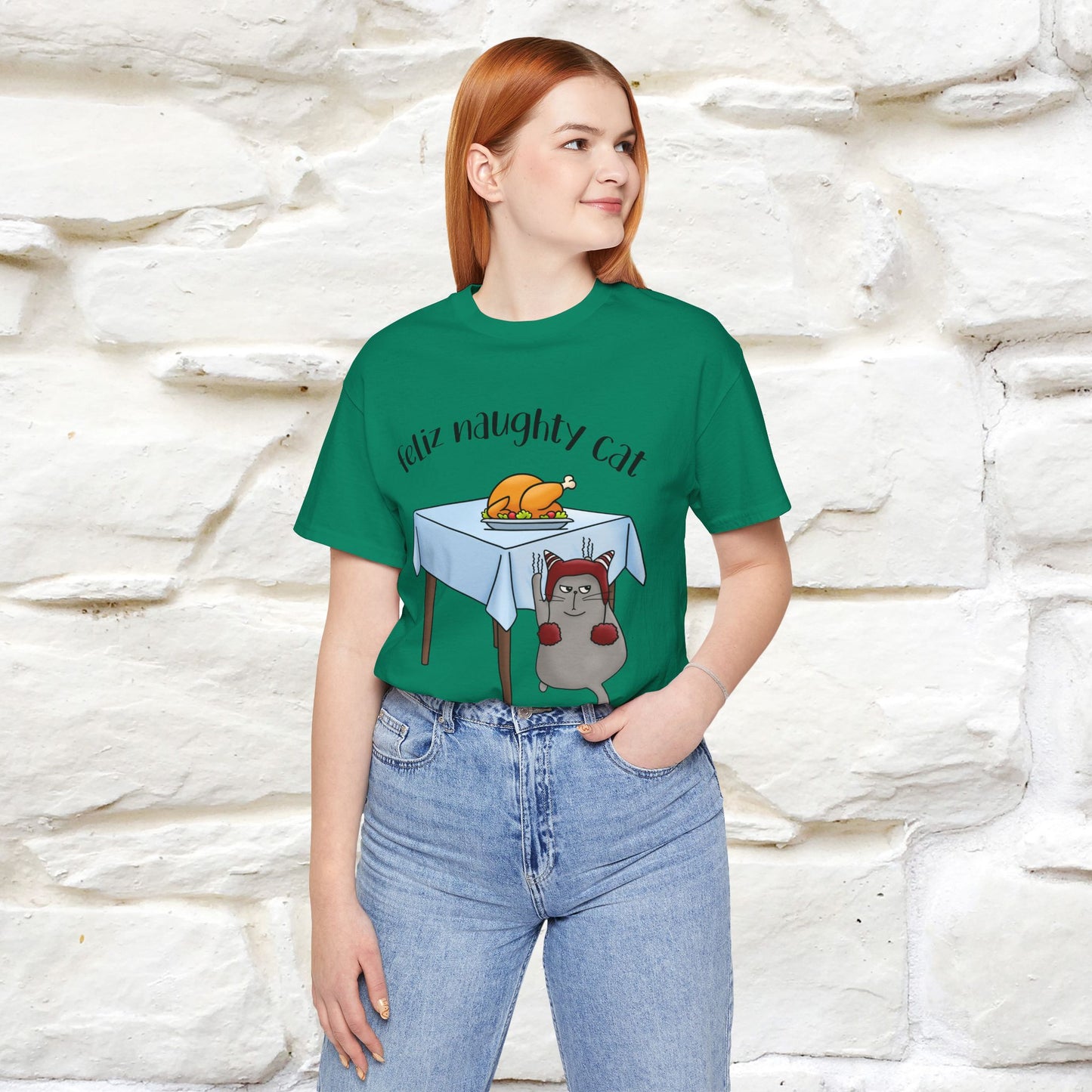 "Feliz Naughty Cat" |Funny Cat T-Shirt | Nunu&Miao Studio