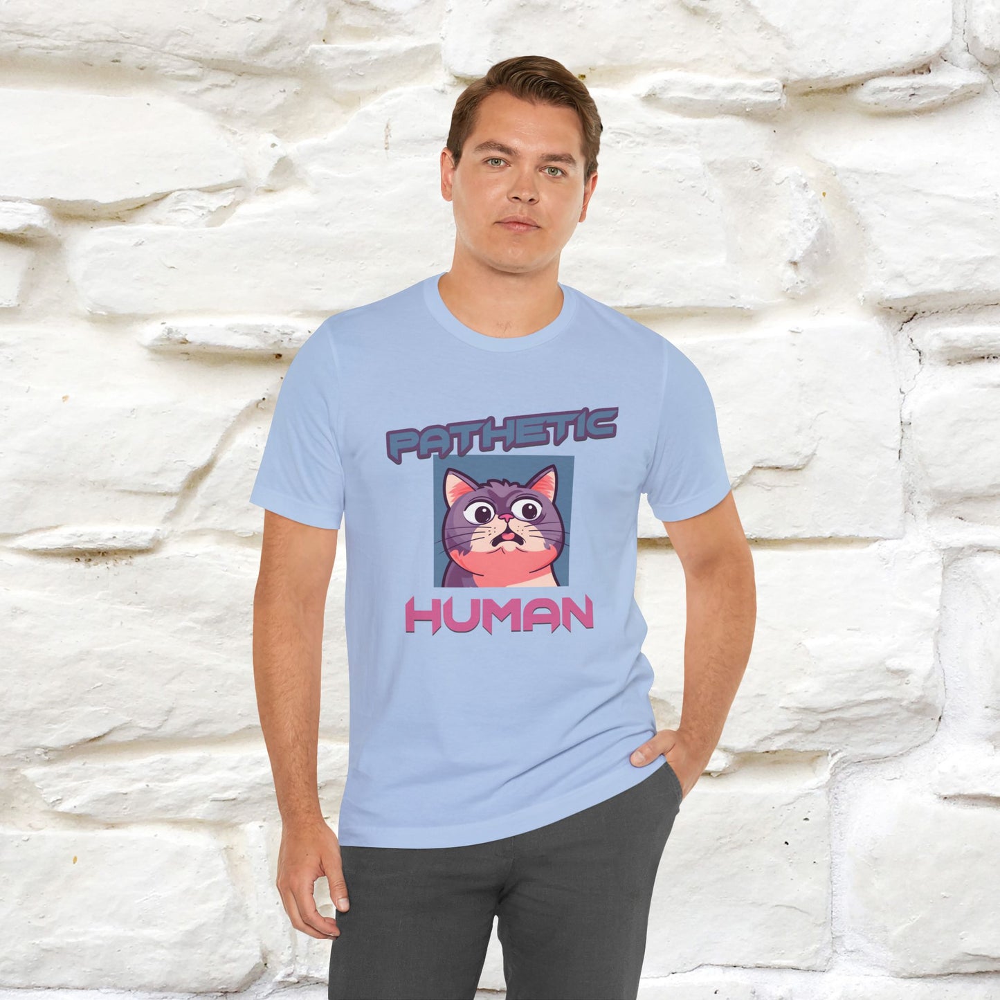 ''Pathetic Human'' | Funny Cat T-Shirt | Nunu&Miao Studio