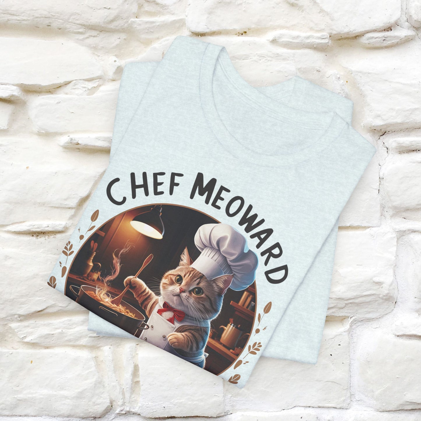 "Chef Meoward Gourmet Purrfection" Cat T-Shirt for Men & Women | 100% Cotton* - Nunu&Miao Studio