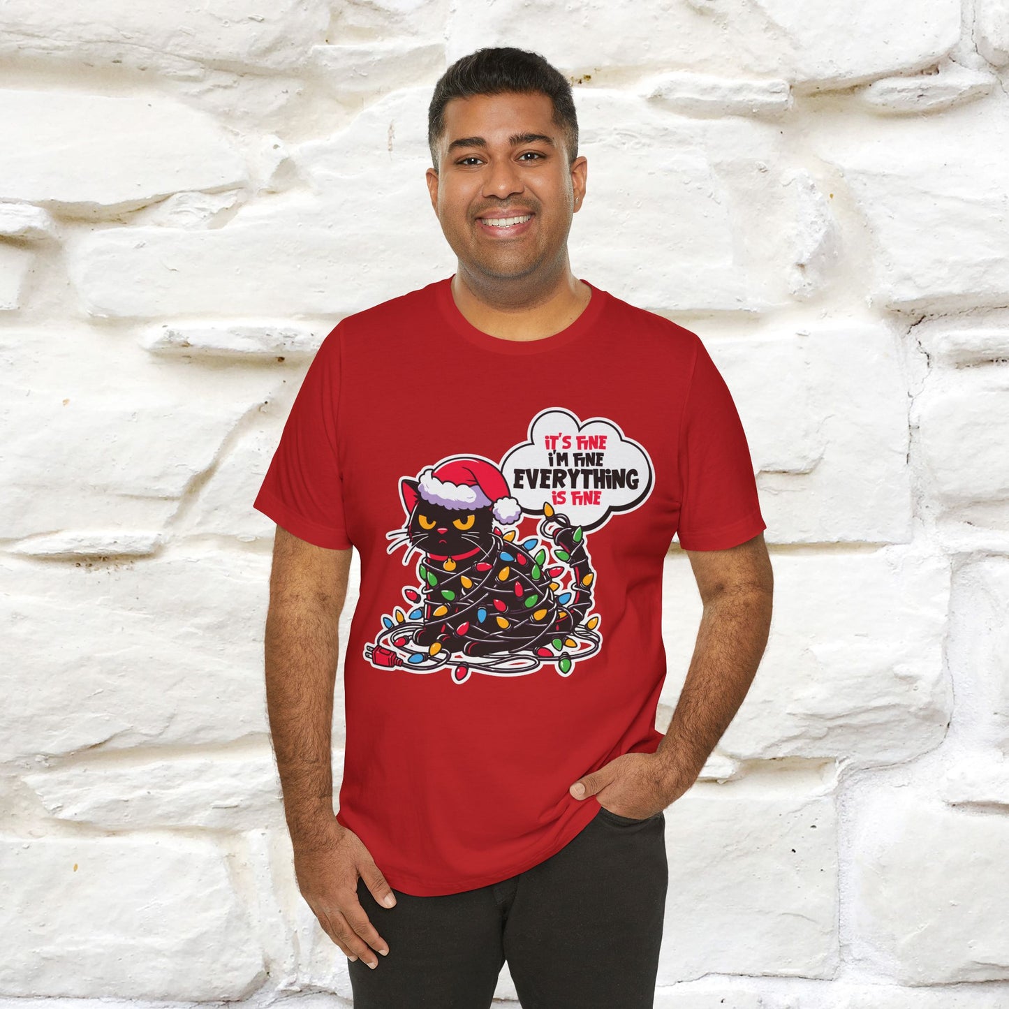 “Everything Is Fine..” | Cat T-Shirt | Nunu&Miao Studio