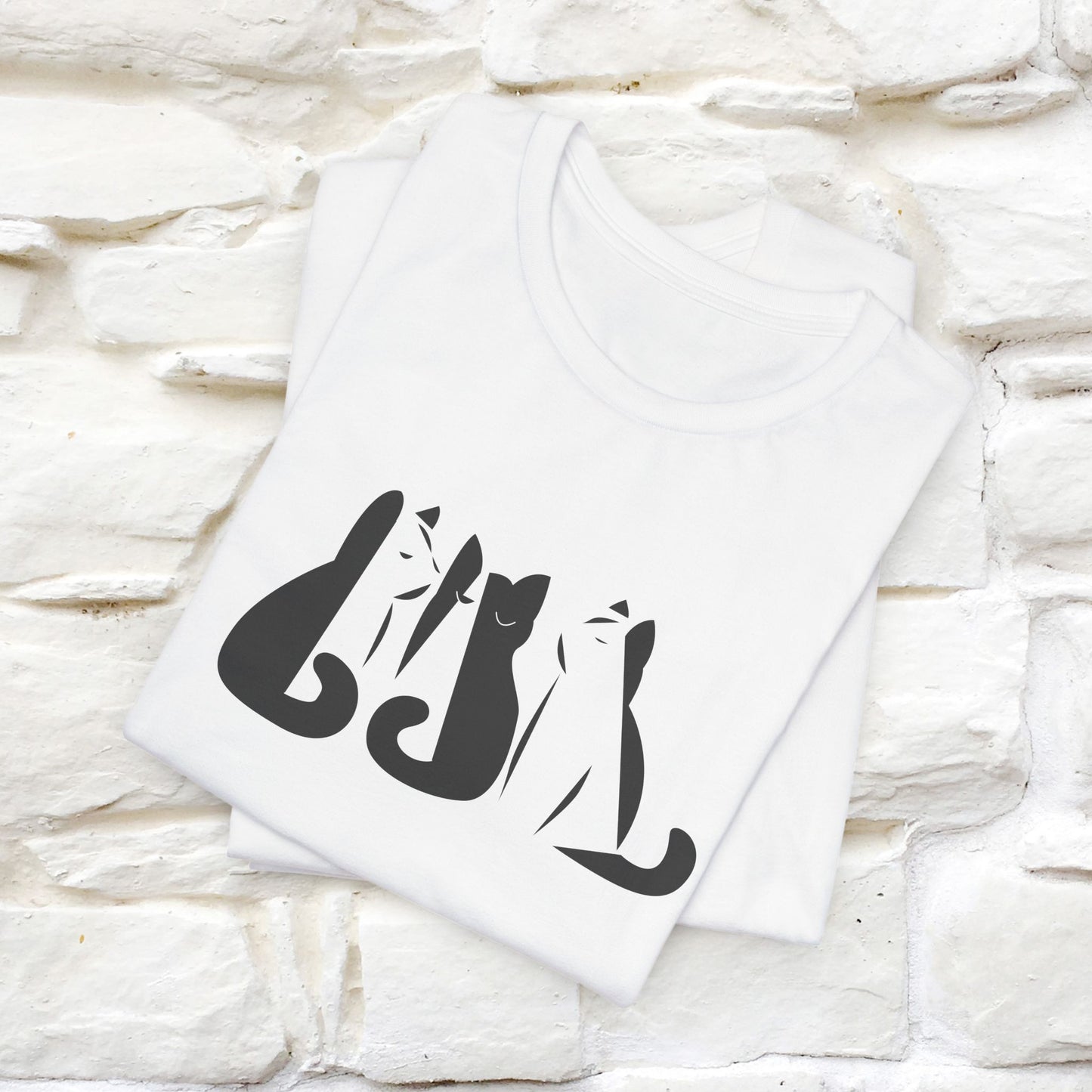"Black And White" Cat T-Shirt for Men & Women | Front & Back Design | 100% Cotton* 🐾