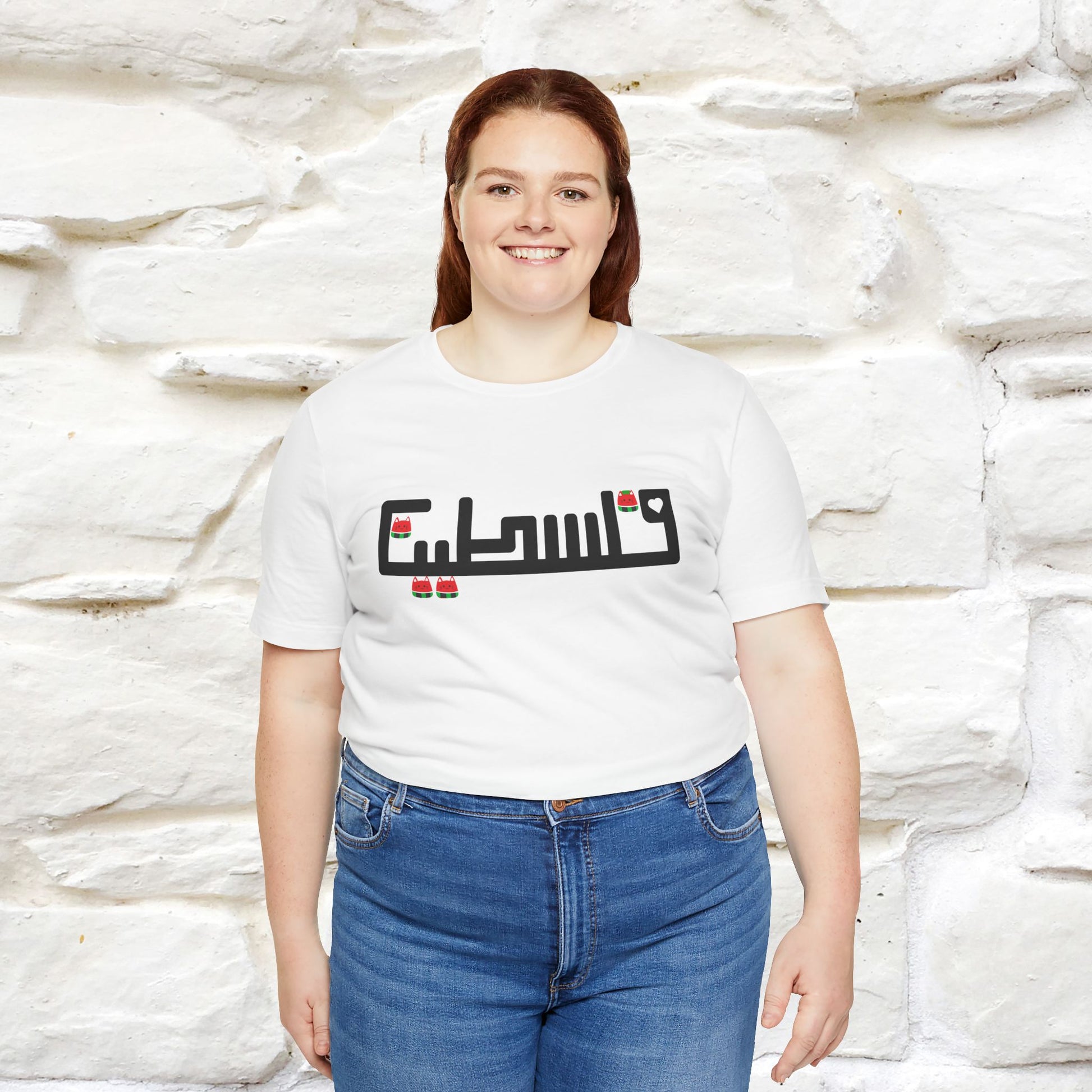 "Palestine" Cat T-shirt |Nunu&Miao Studio - Nunu&Miao Studio