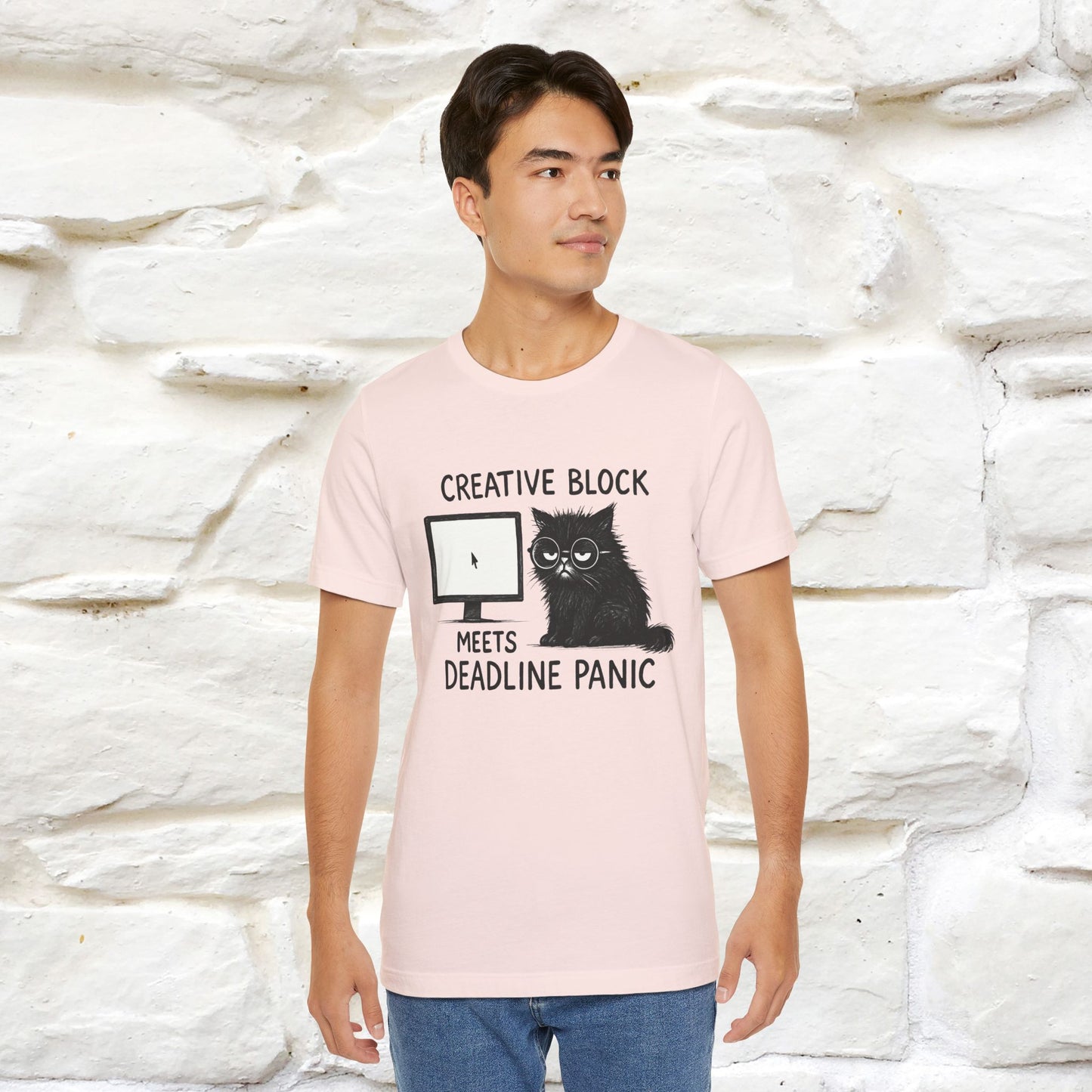 "Creative Block Meets Deadline..." |Cat T-Shirt | Nunu&Miao Studio