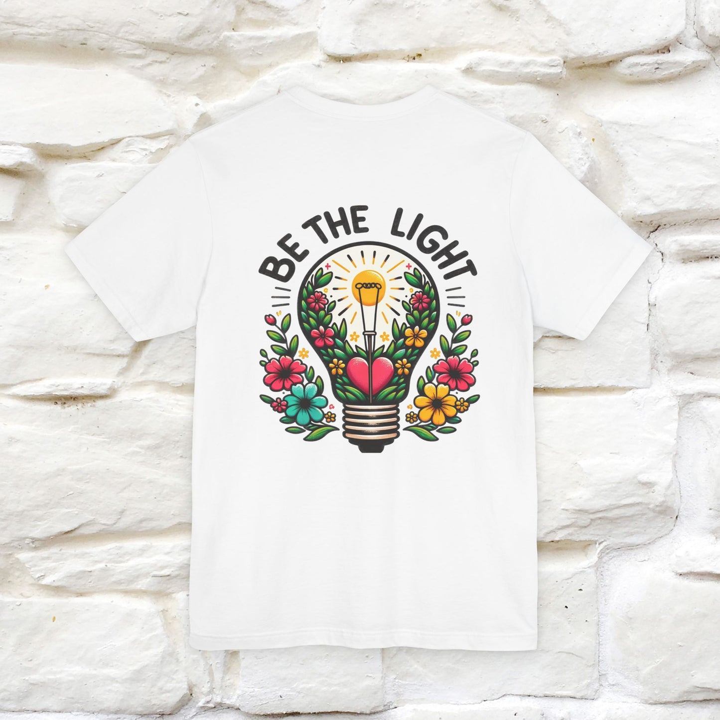 ''Be The Light" Cat T-Shirt| Front & Back Design | Nunu&Miao Studio