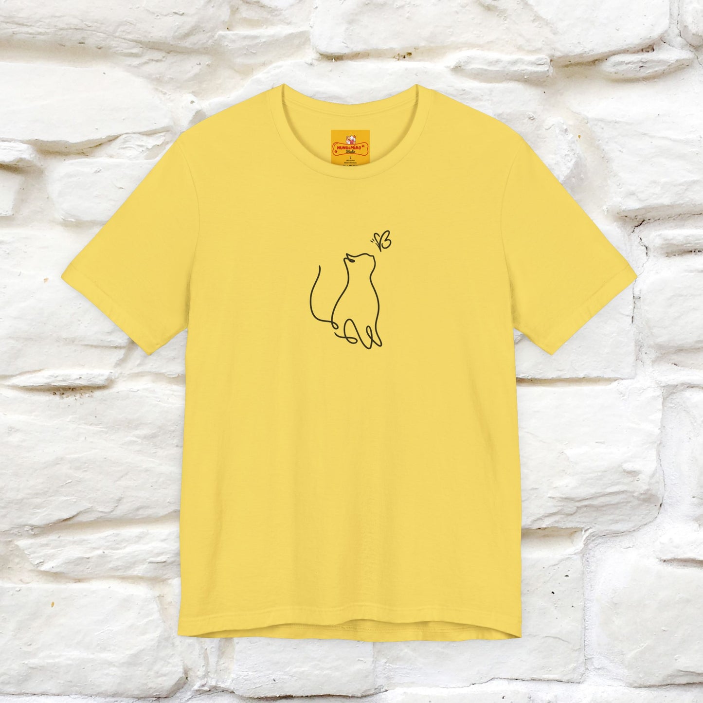 "Let Your Dreams Blossom'' Cat T-Shirt Front and Back Design | Nunu&Miao Studio