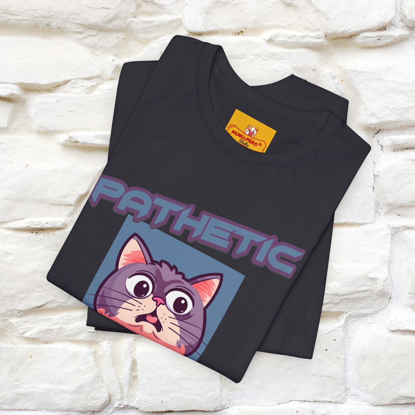 ''Pathetic Human'' | Funny Cat T-Shirt | Nunu&Miao Studio