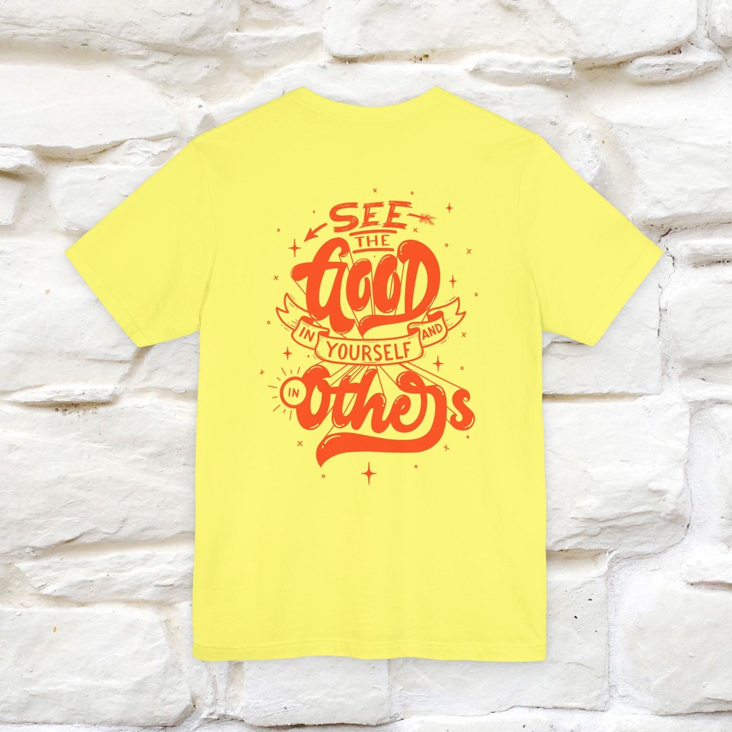 "See the Good in Yourself and Others" Cat T-Shirt | Front & Back Design | Nunu&Miao Studio