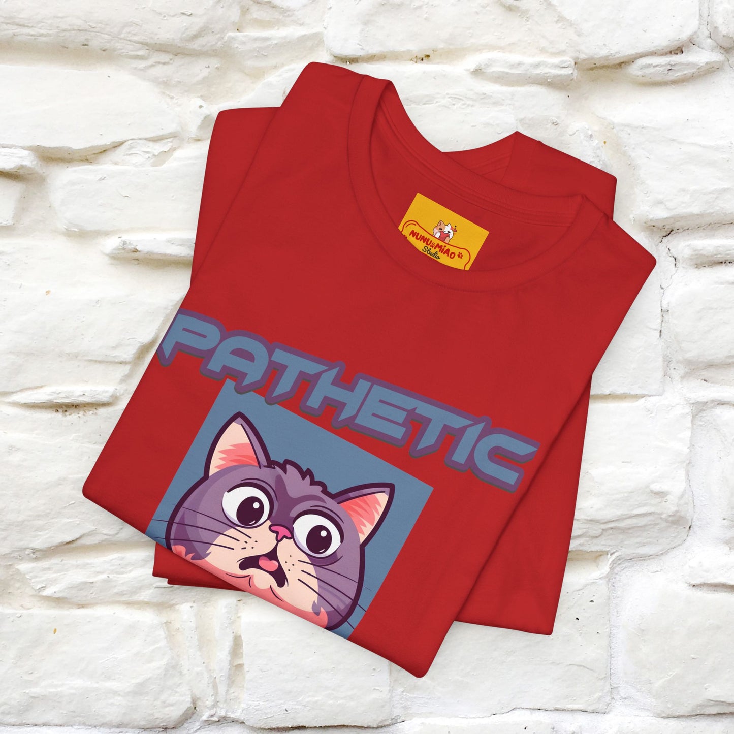 ''Pathetic Human'' | Funny Cat T-Shirt | Nunu&Miao Studio
