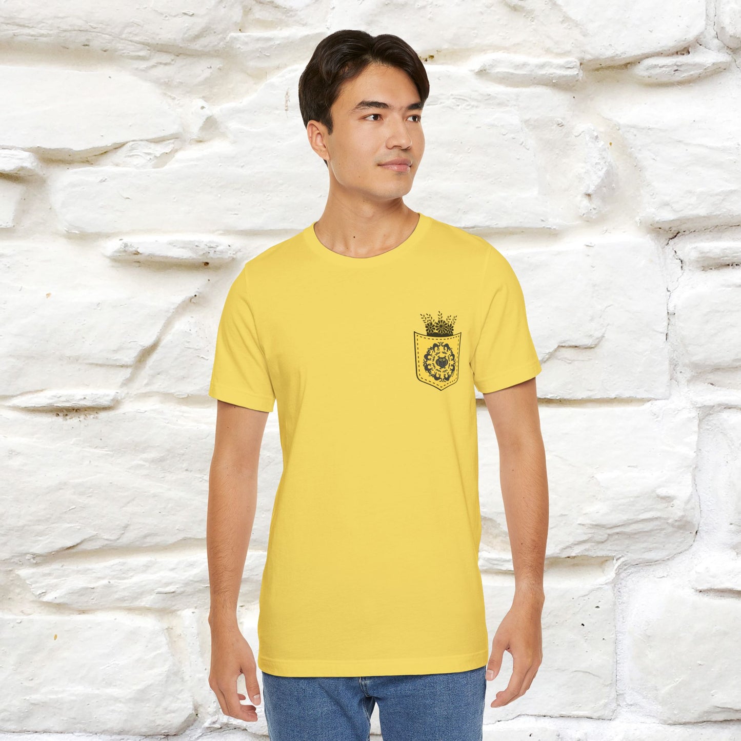 ''Black Cat Circle'' Cat T-Shirt Front and Back Design | Nunu&Miao Studio