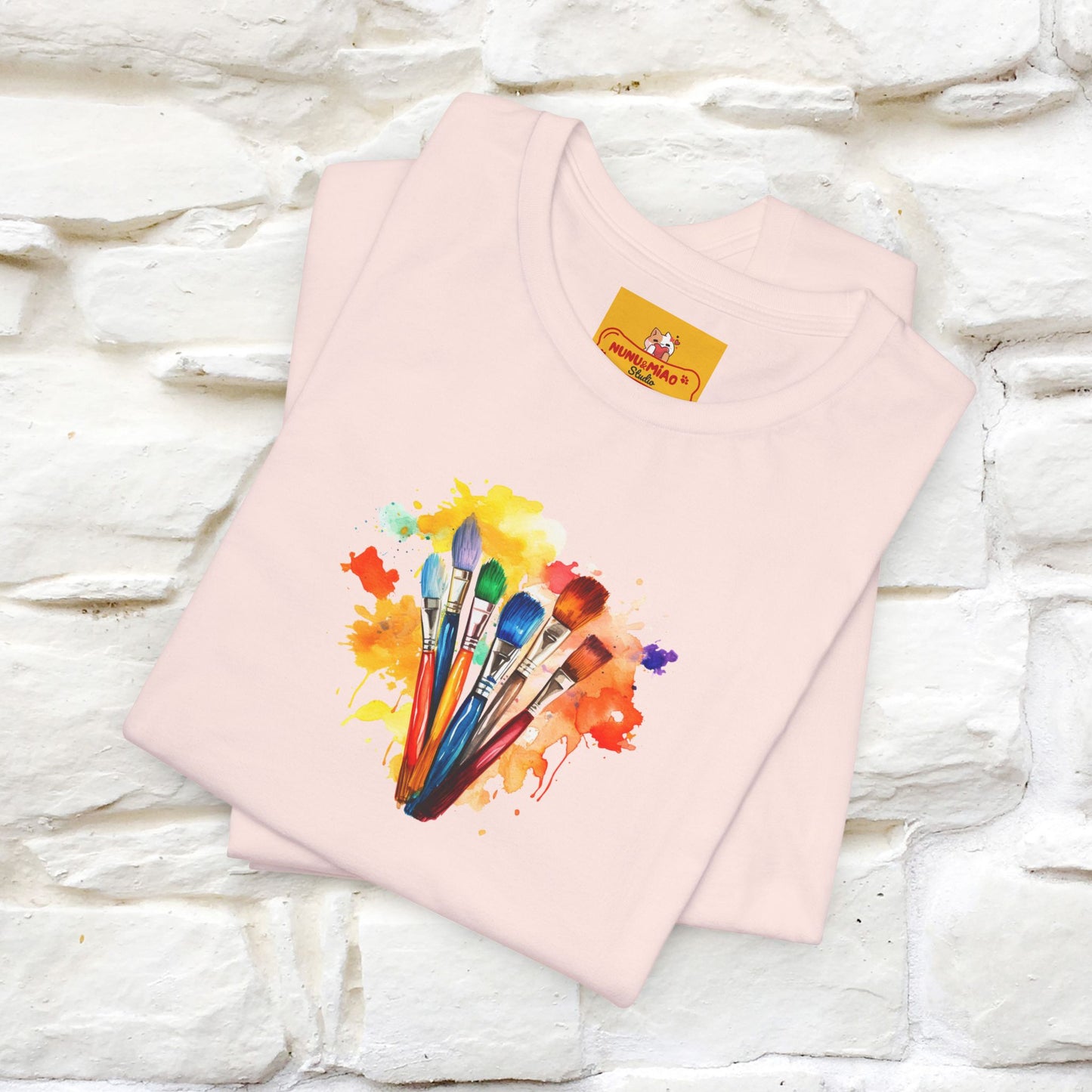 "Il Pittore'' Cat T-Shirt Front and Back Design | Nunu&Miao Studio