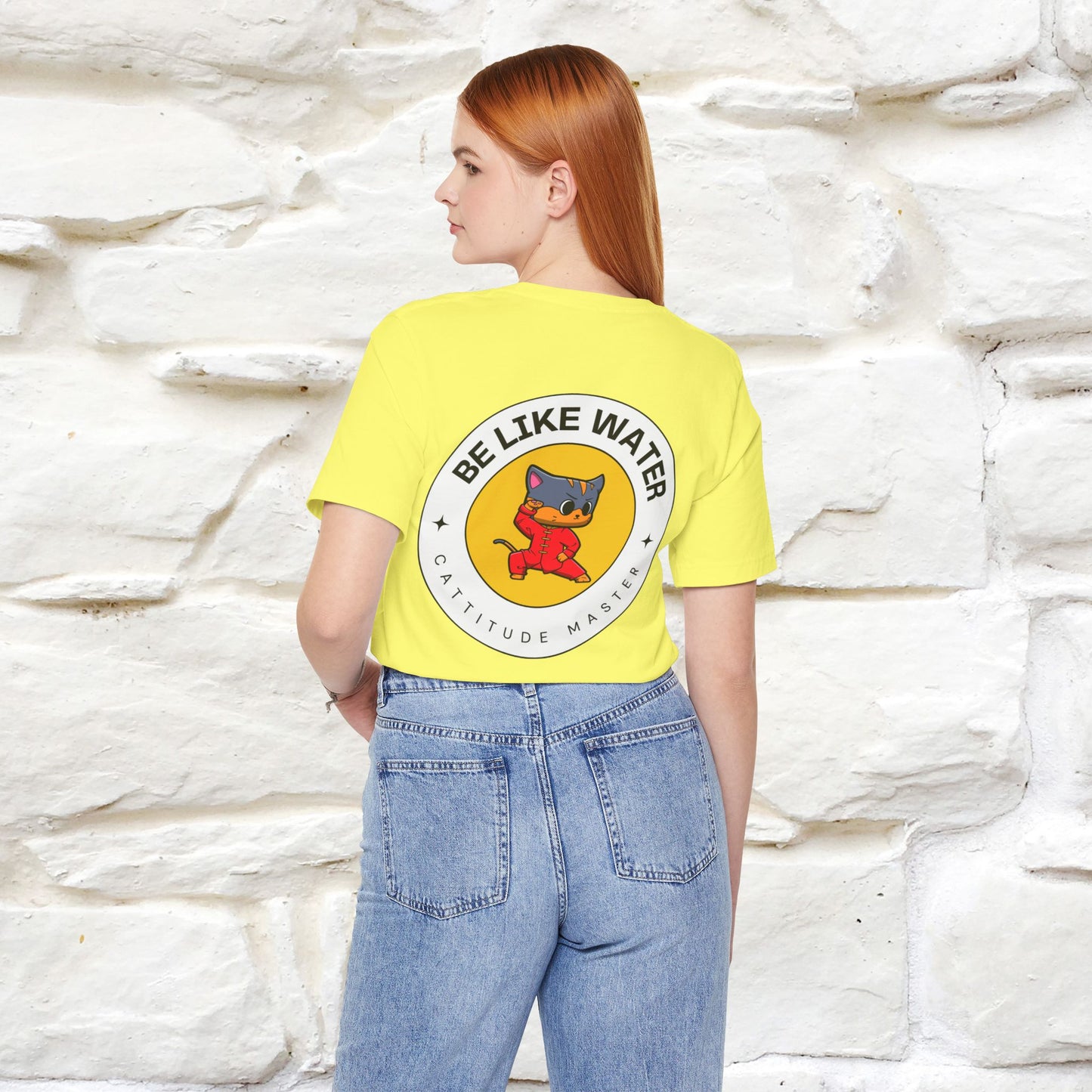 "Be Like Water: Cattitude Master | Cat T-Shirt |Nunu&Miao Studio