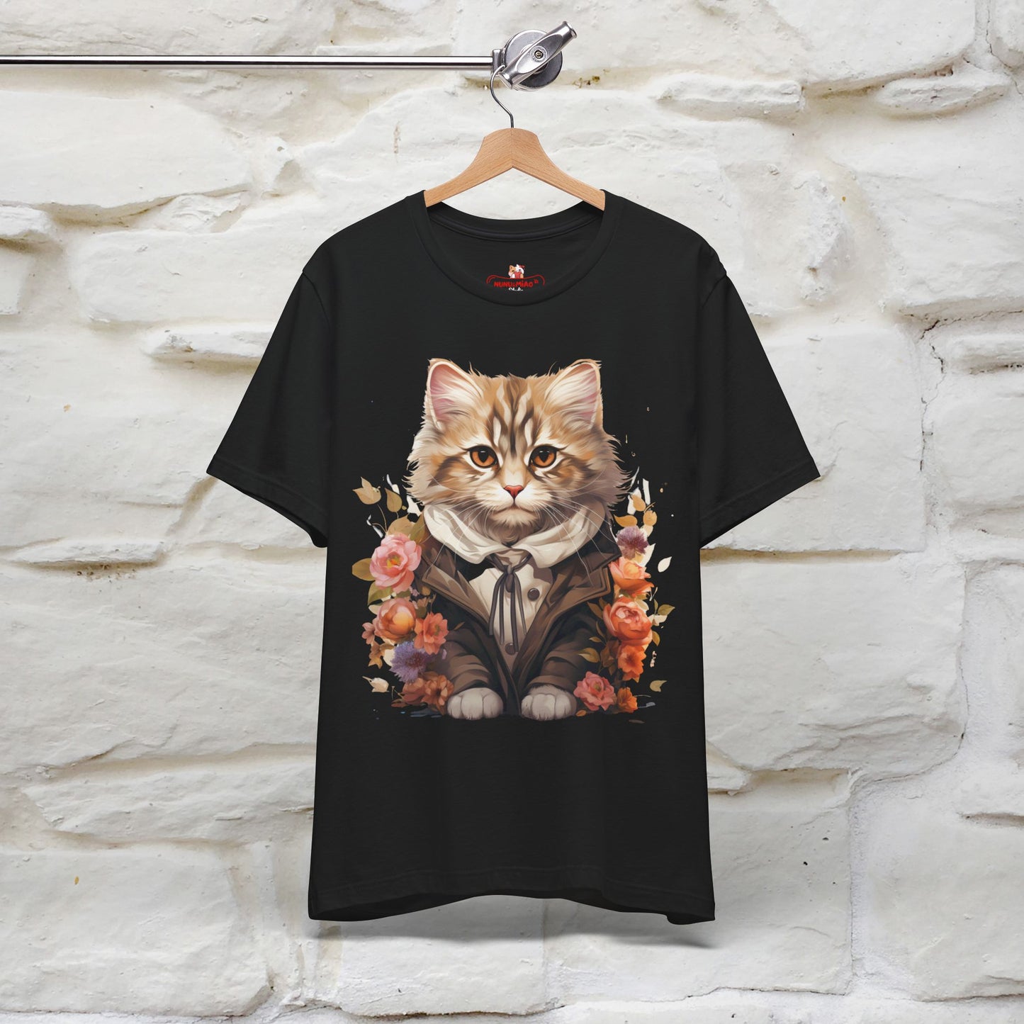 "Mr. Meow" Elegant Cat T-Shirt for Men & Women | 100% Cotton* - Nunu&Miao Studio