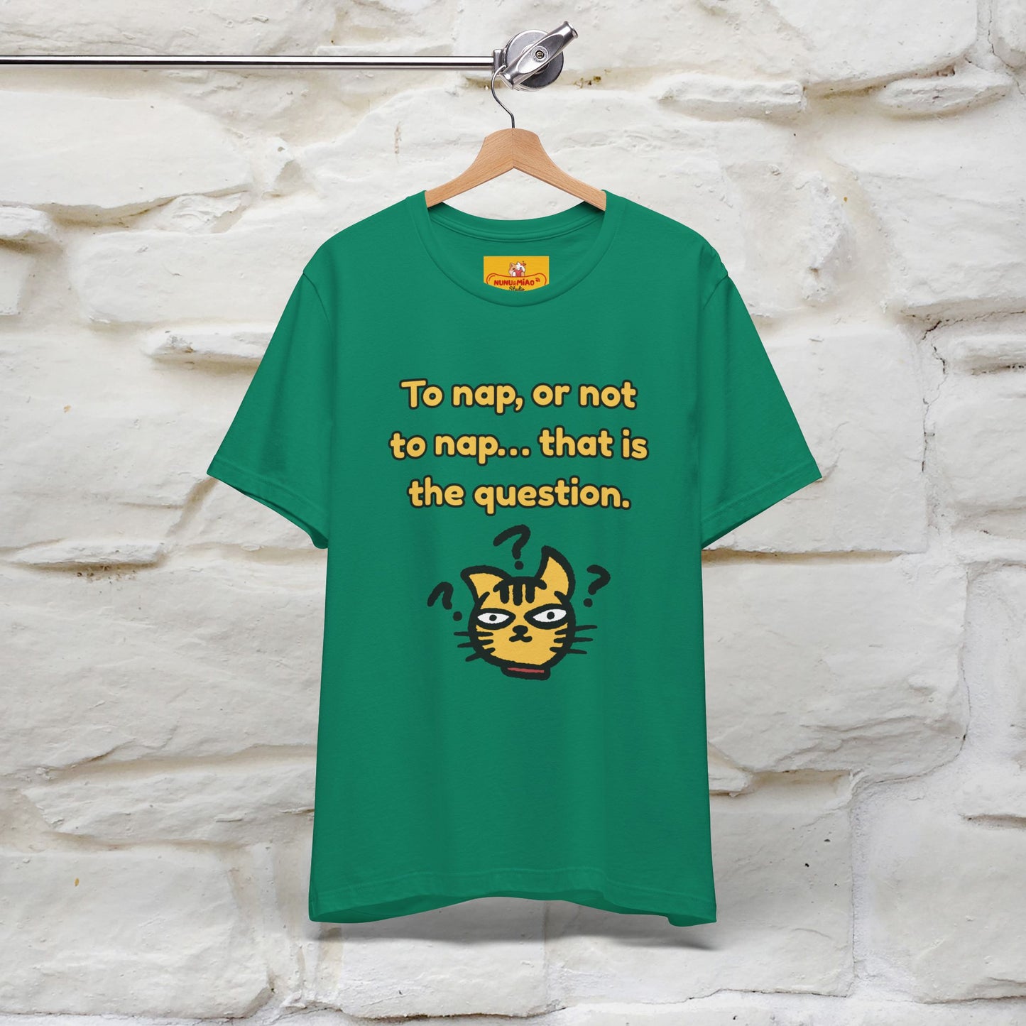 “To nap, or not to nap… that is the question.''| Funny T-Shirt | Nunu&Miao Studio