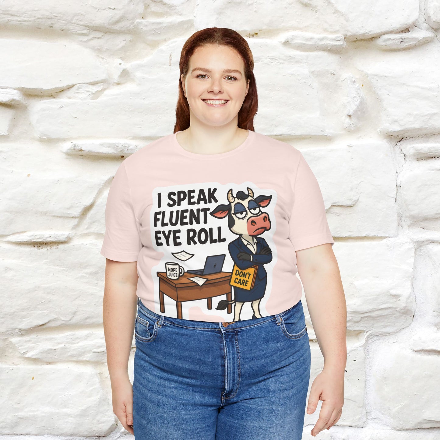 ''I Speak Fluent Eye Roll ''| Sarcastic Cat T-Shirt | Nunu&Miao Studio