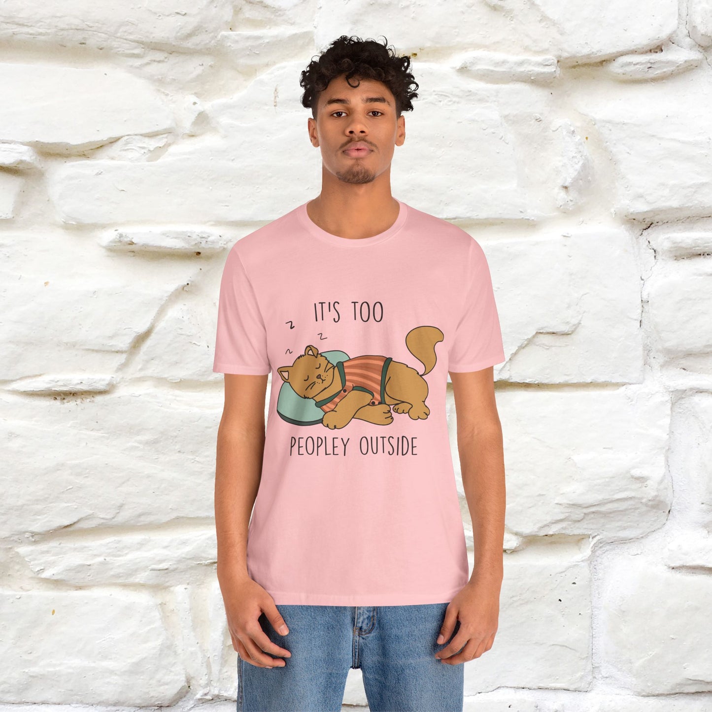 ''It’s Too Peopley Outside'' | Funny Cat T-Shirt | Nunu&Miao Studio