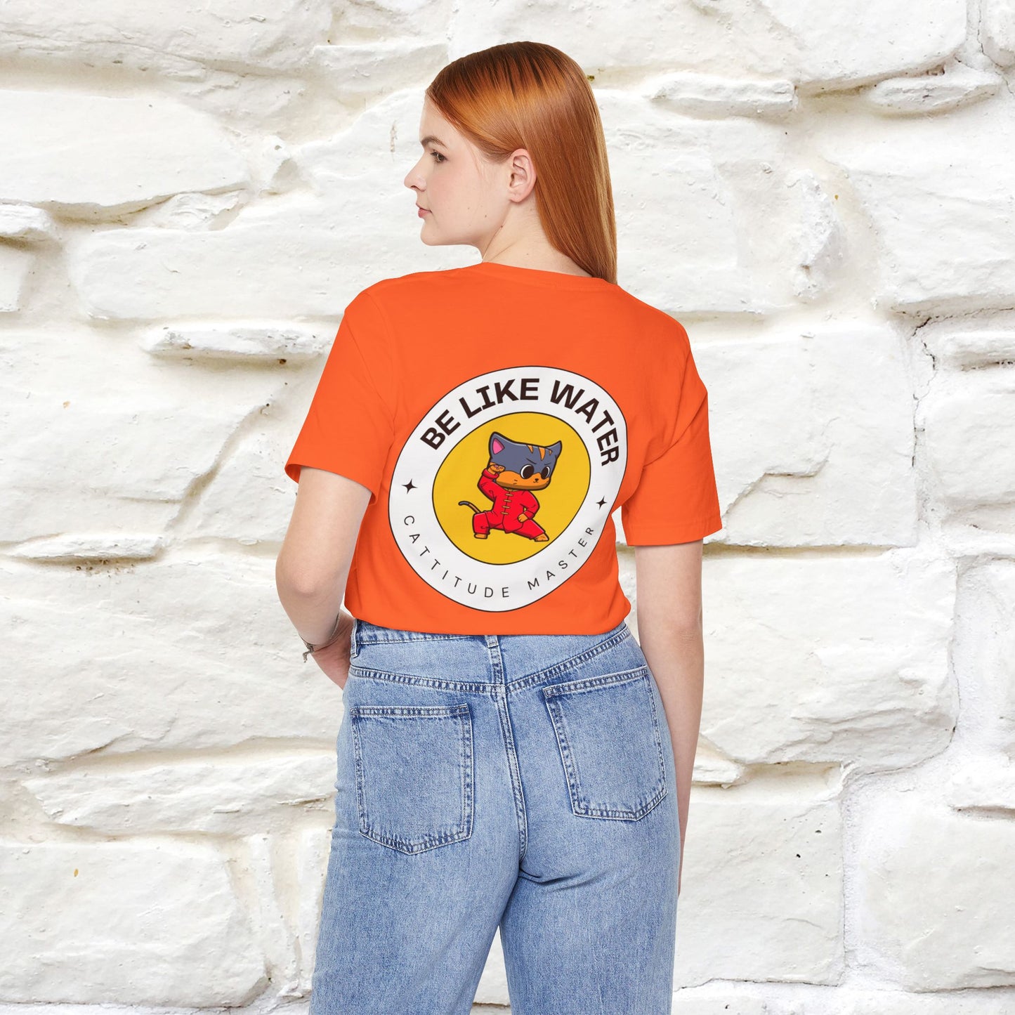 "Be Like Water: Cattitude Master | Cat T-Shirt |Nunu&Miao Studio