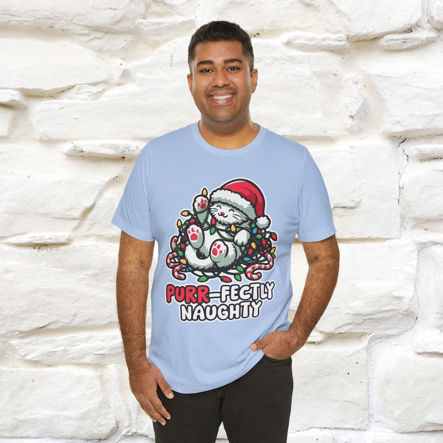 “Purr-Fectly Naughty” | Cat T-Shirt | Nunu&Miao Studio