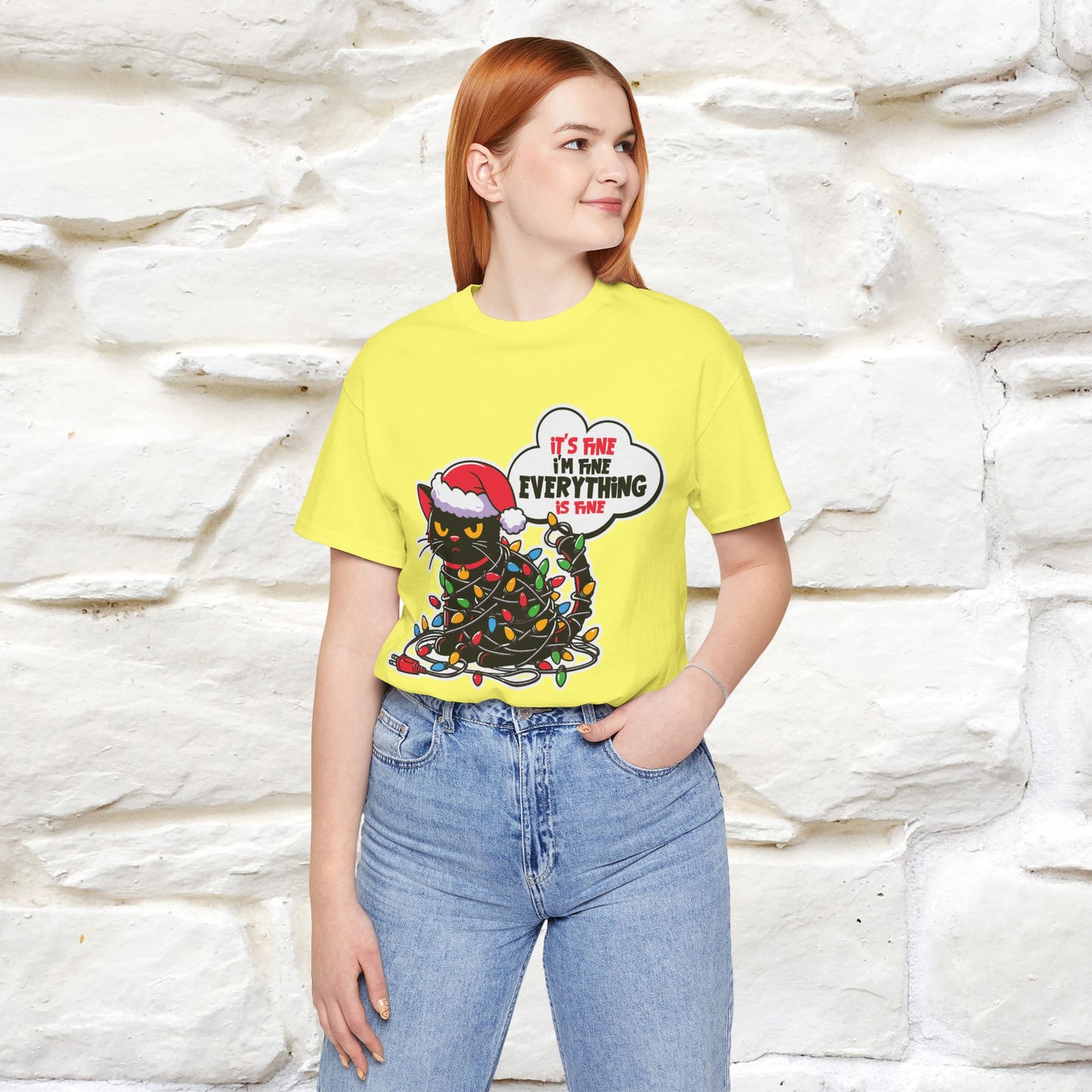 “Everything Is Fine..” | Cat T-Shirt | Nunu&Miao Studio