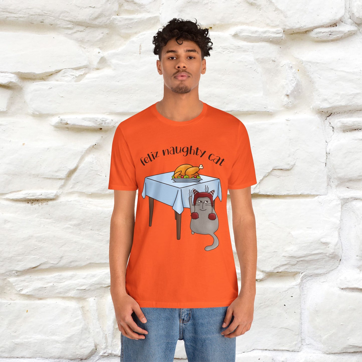 "Feliz Naughty Cat" |Funny Cat T-Shirt | Nunu&Miao Studio