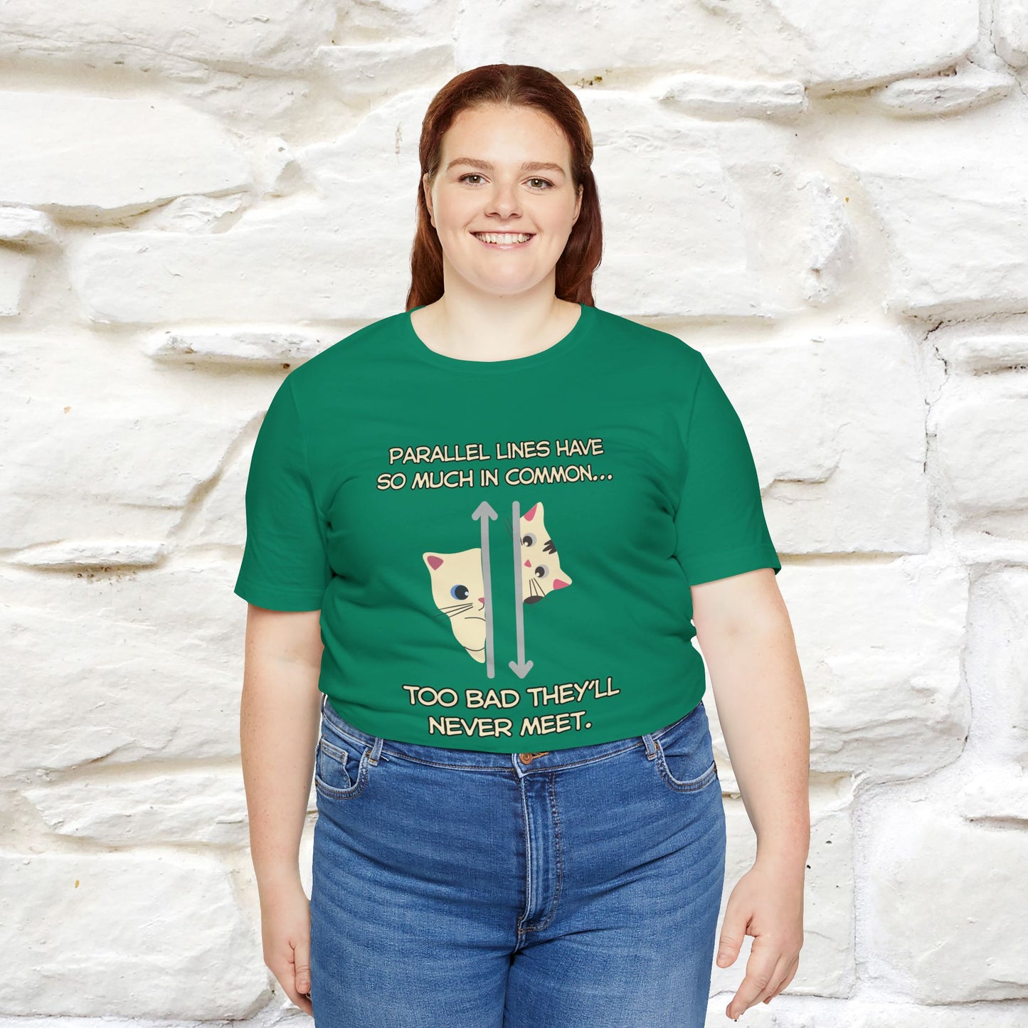 “Parallel lines have so much in common…''| Funny T-Shirt | Nunu&Miao Studio