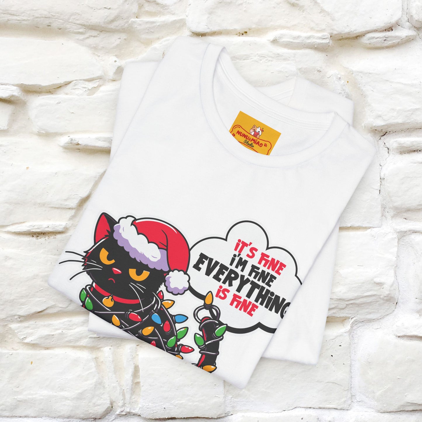 “Everything Is Fine..” | Cat T-Shirt | Nunu&Miao Studio