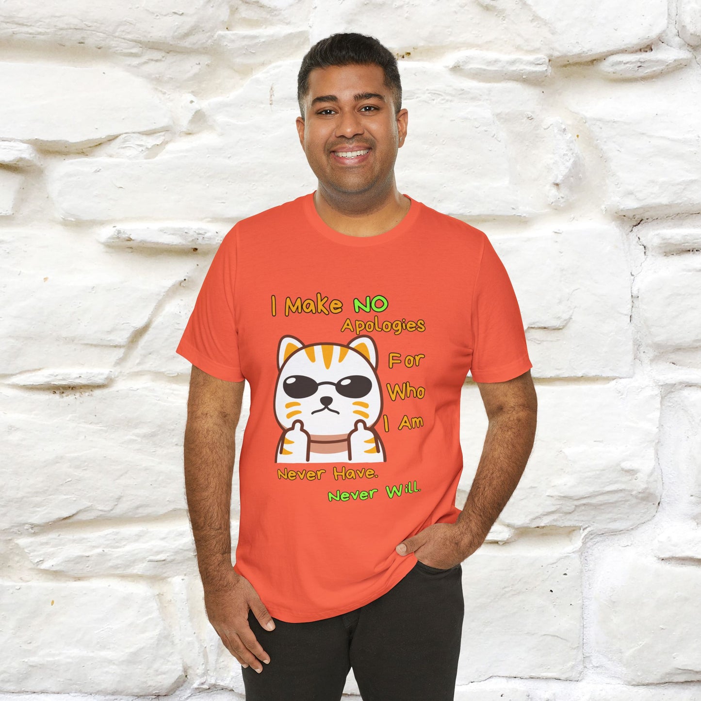 "I Make No Apologies... " |Cat T-Shirt | Nunu&Miao Studio