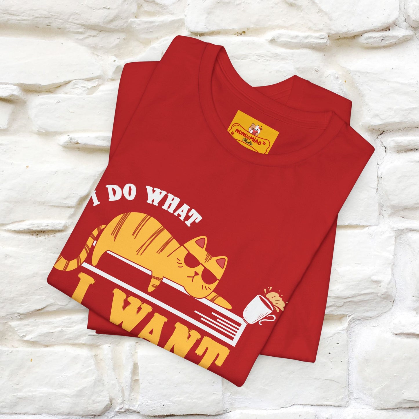 "I Do What I Want" Cat T-Shirt | Nunu & Miao Studio
