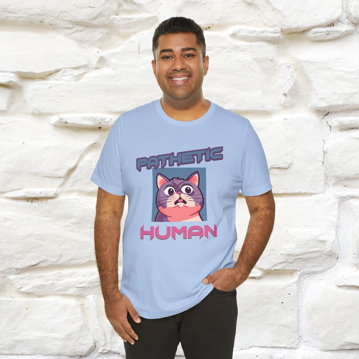 ''Pathetic Human'' | Funny Cat T-Shirt | Nunu&Miao Studio