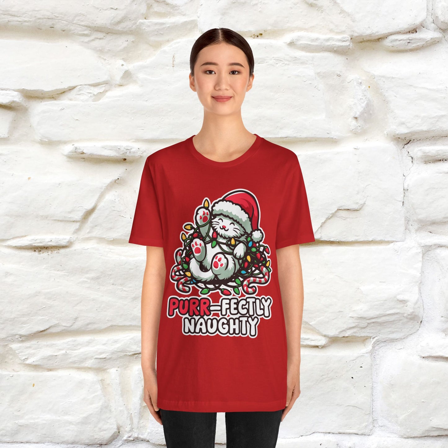 “Purr-Fectly Naughty” | Cat T-Shirt | Nunu&Miao Studio