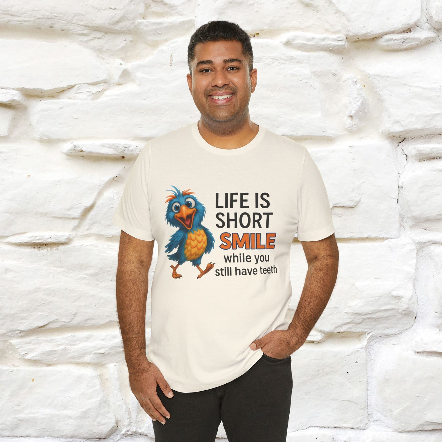 "Life Is Short Smile While ..." |Funny T-Shirt | Nunu&Miao Studio