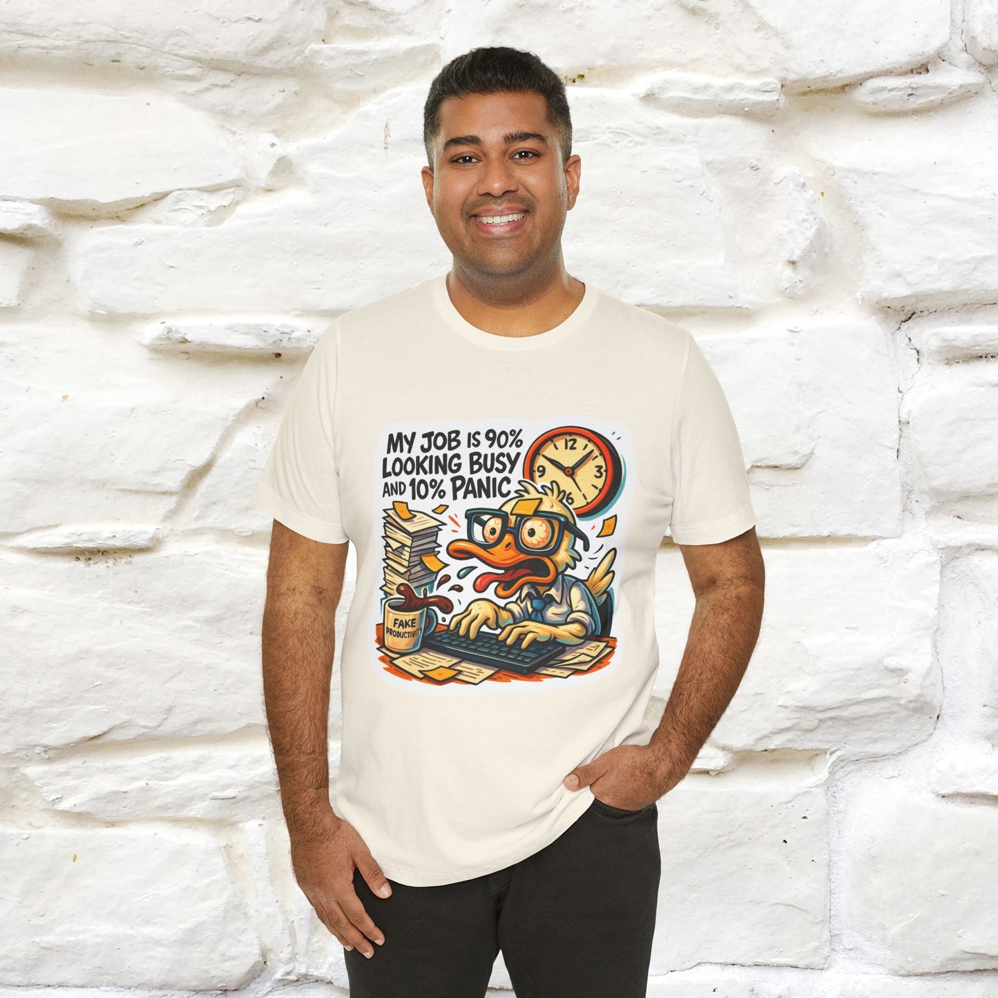 '' My Job is 90% Looking Busy ... | Sarcastic T-Shirt | Nunu&Miao Studio