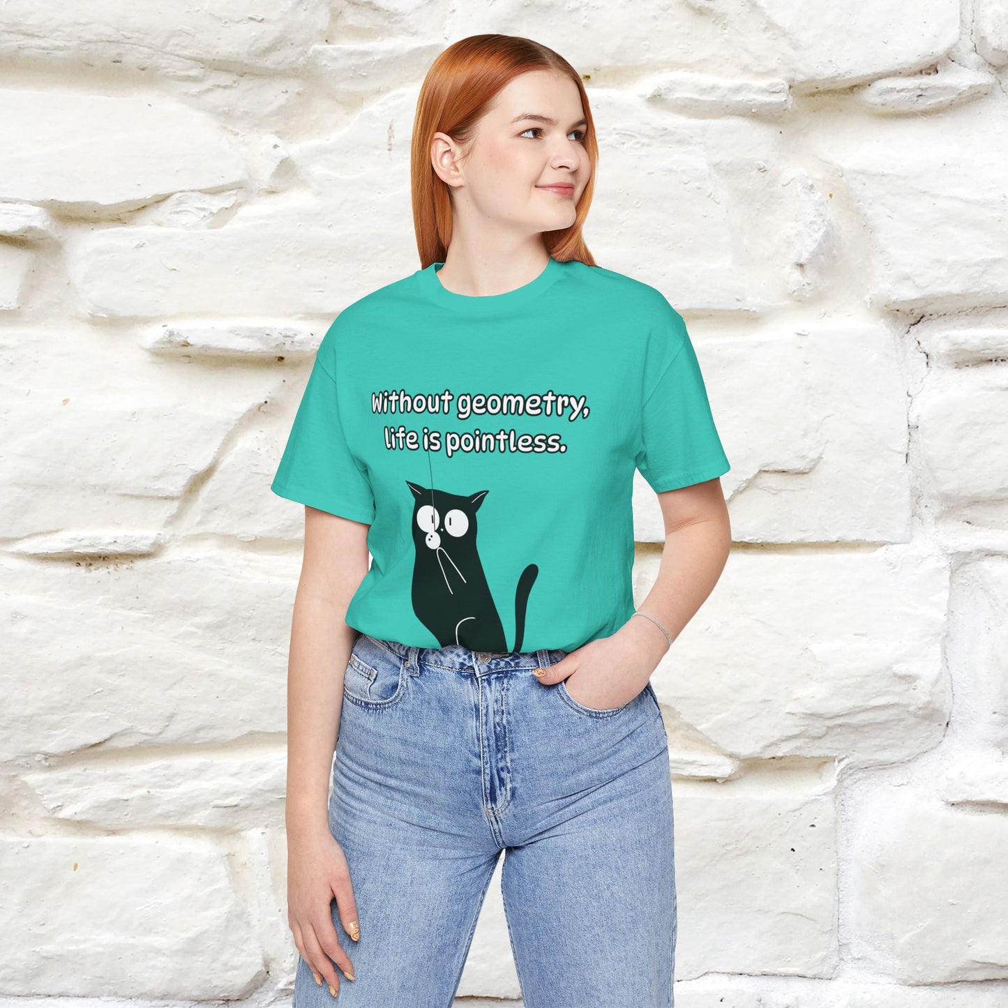 ''Without geometry, life is pointless.''| Funny T-Shirt | Nunu&Miao Studio