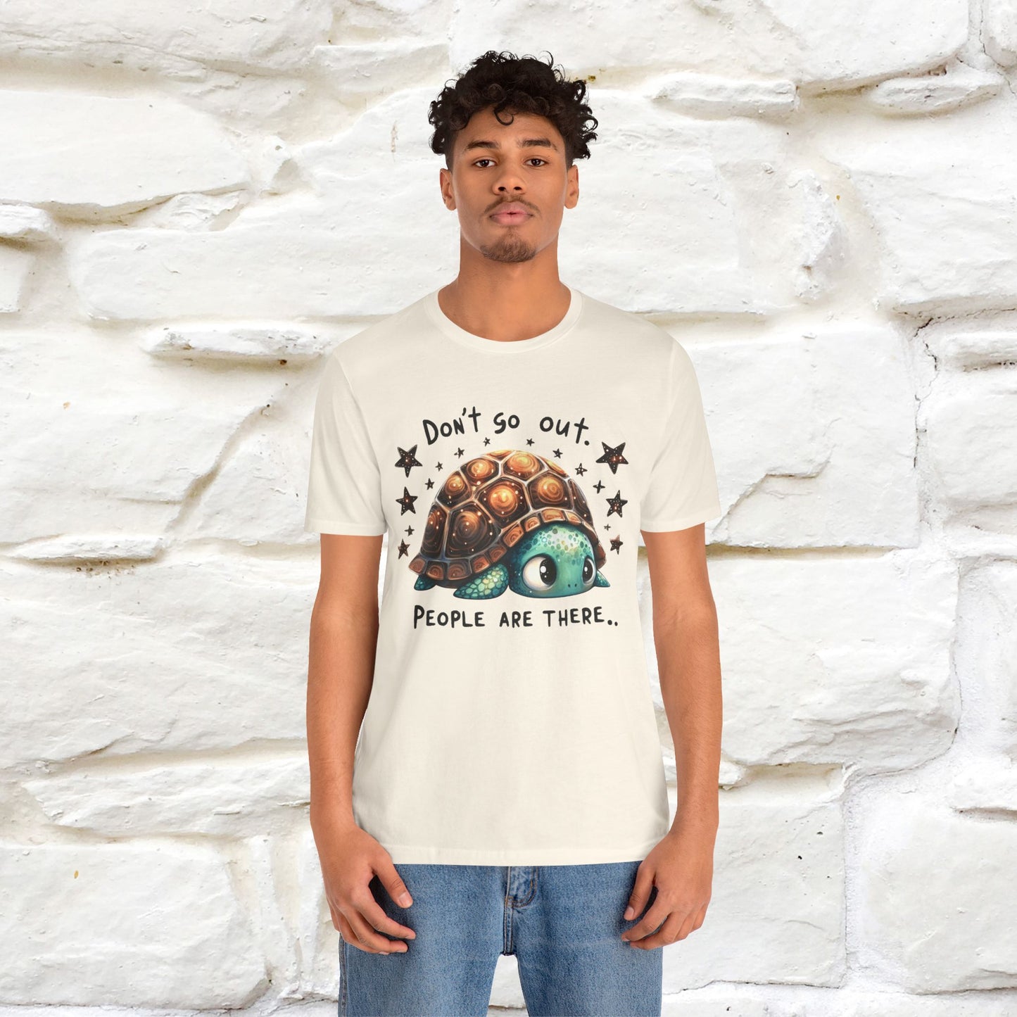 "Don't Go Out ..People Are There." |Funny T-Shirt | Nunu&Miao Studio
