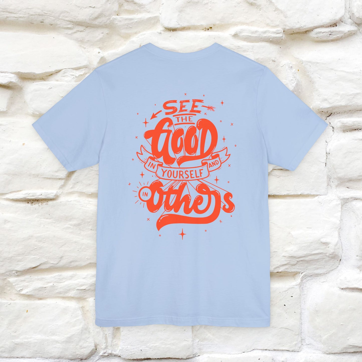"See the Good in Yourself and Others" Cat T-Shirt | Front & Back Design | Nunu&Miao Studio