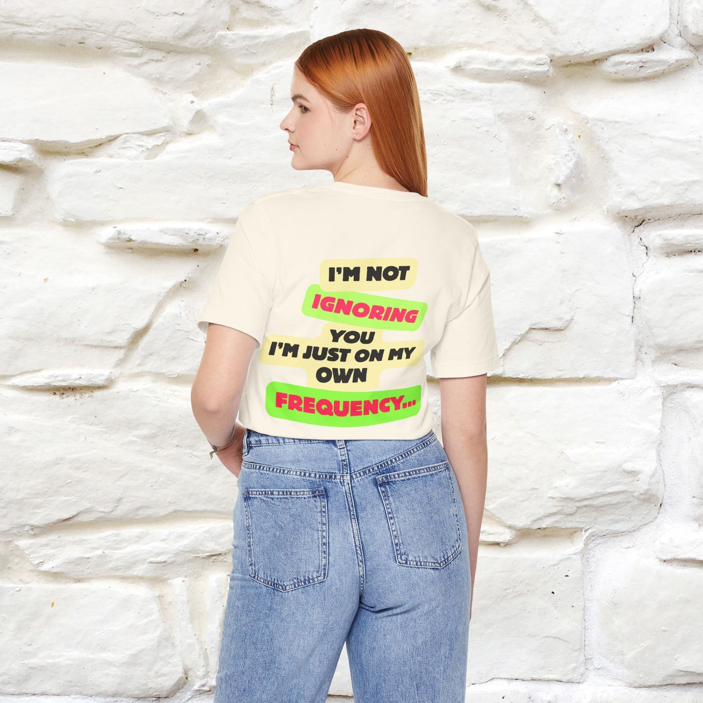 "I'm Not Ignoring You. I'm Just .. " Cat T-Shirt | Front & Back Design | Nunu&Miao Studio