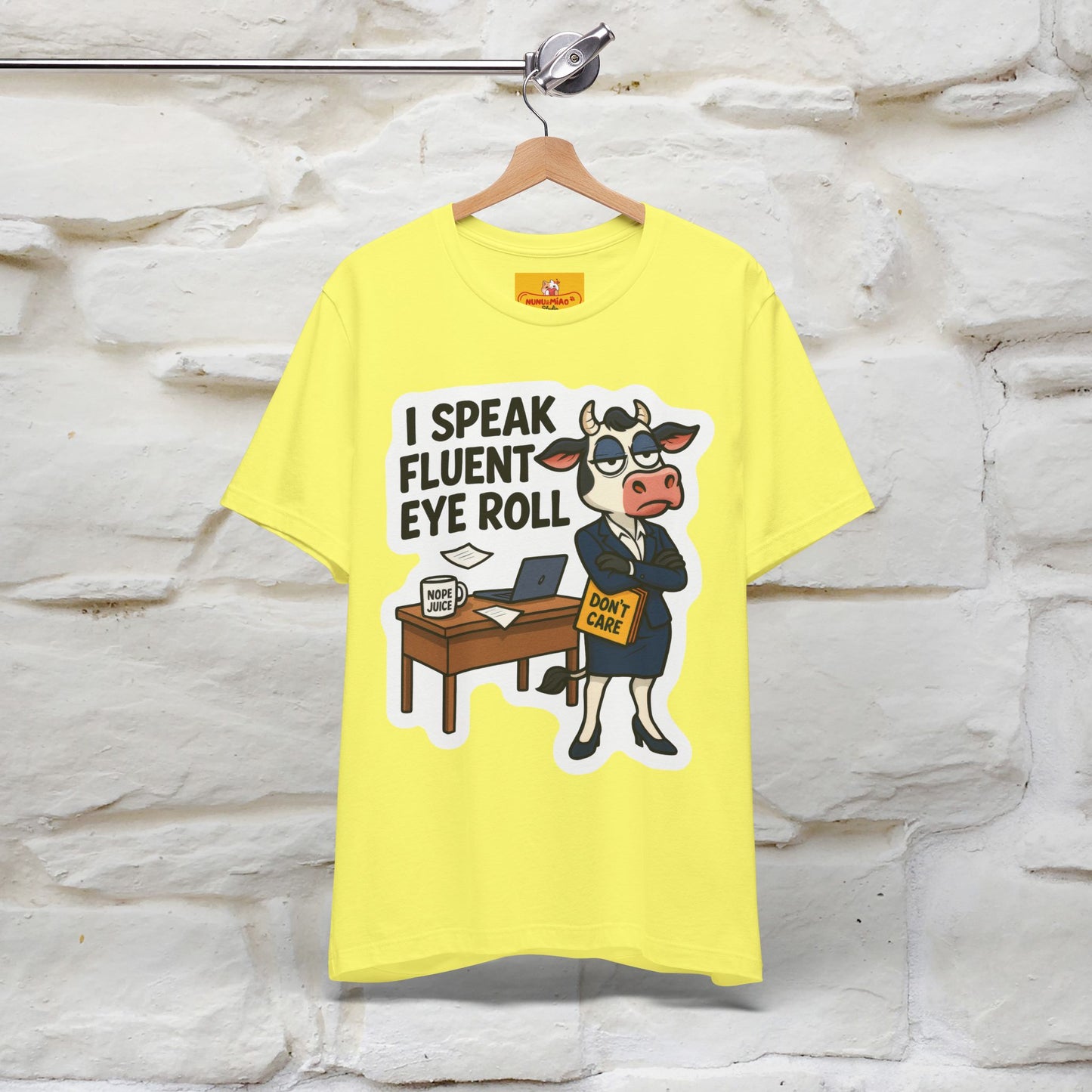 ''I Speak Fluent Eye Roll ''| Sarcastic Cat T-Shirt | Nunu&Miao Studio