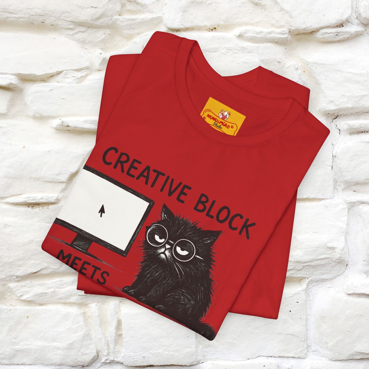 "Creative Block Meets Deadline..." |Cat T-Shirt | Nunu&Miao Studio