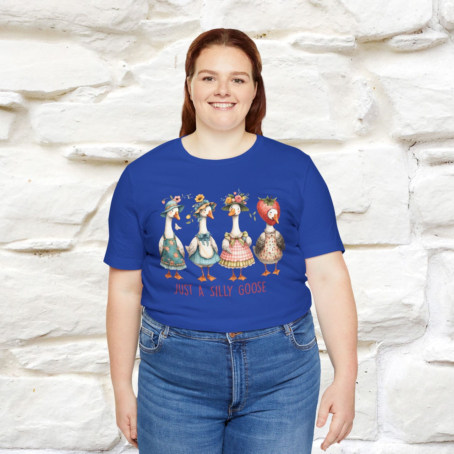 "Just A Silly Goose" Cute T-shirt |Nunu&Miao Studio - Nunu&Miao Studio