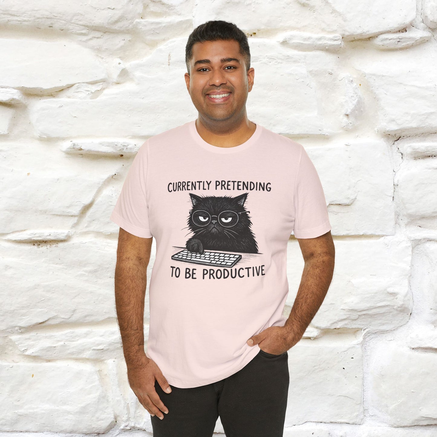 "Currently Pretending To Be Productive" |Cat T-Shirt | Nunu&Miao Studio
