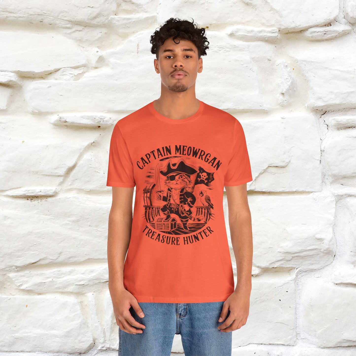 Captain Meowrgan Treasure Hunter |  |Cat T-Shirt | Nunu&Miao Studio - Nunu&Miao Studio