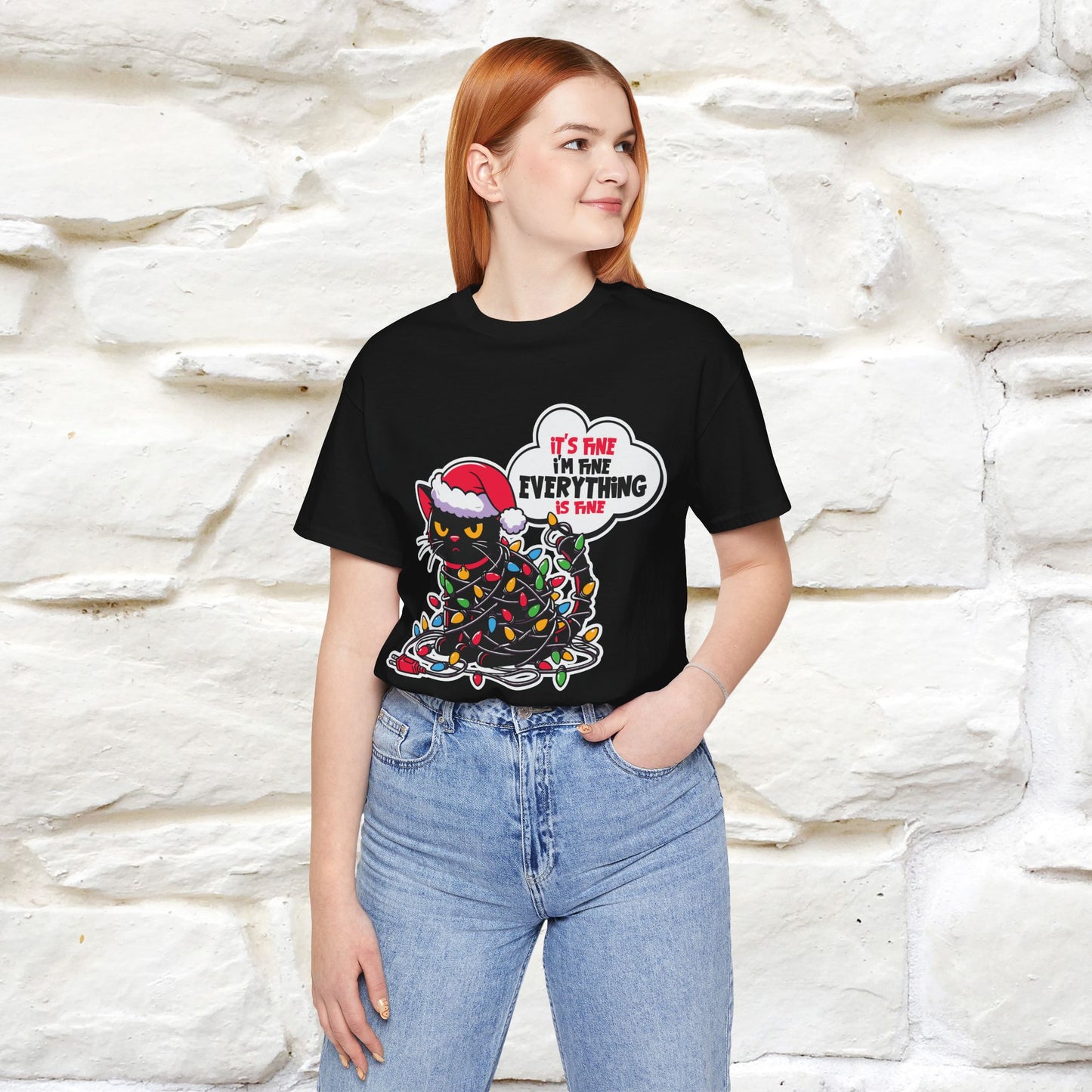 “Everything Is Fine..” | Cat T-Shirt | Nunu&Miao Studio