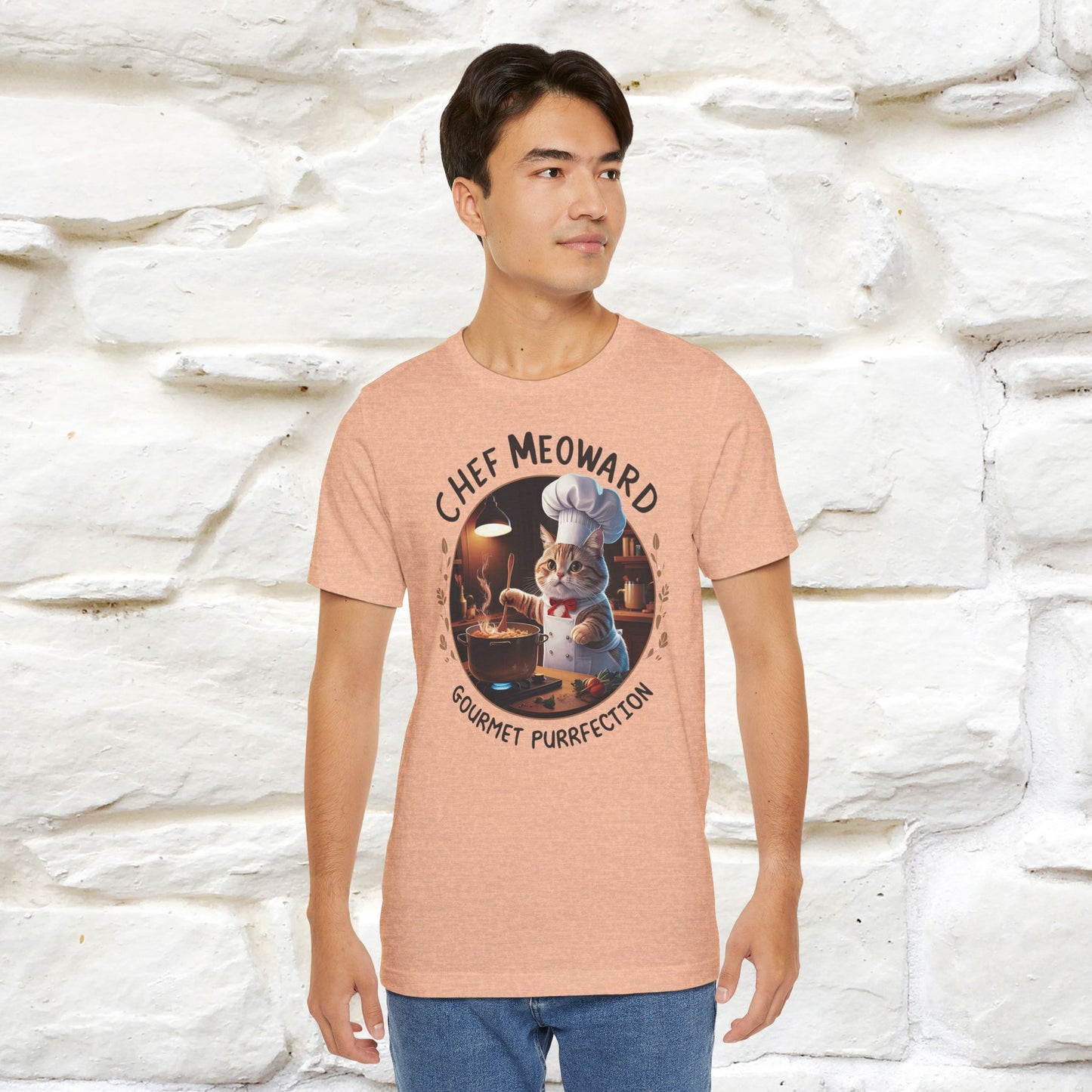 "Chef Meoward Gourmet Purrfection" Cat T-Shirt for Men & Women | 100% Cotton* - Nunu&Miao Studio