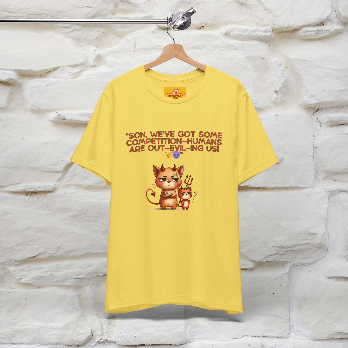 "Humans Are Out-Evil-Ing Us." Cat T-shirt |Nunu&Miao Studio - Nunu&Miao Studio