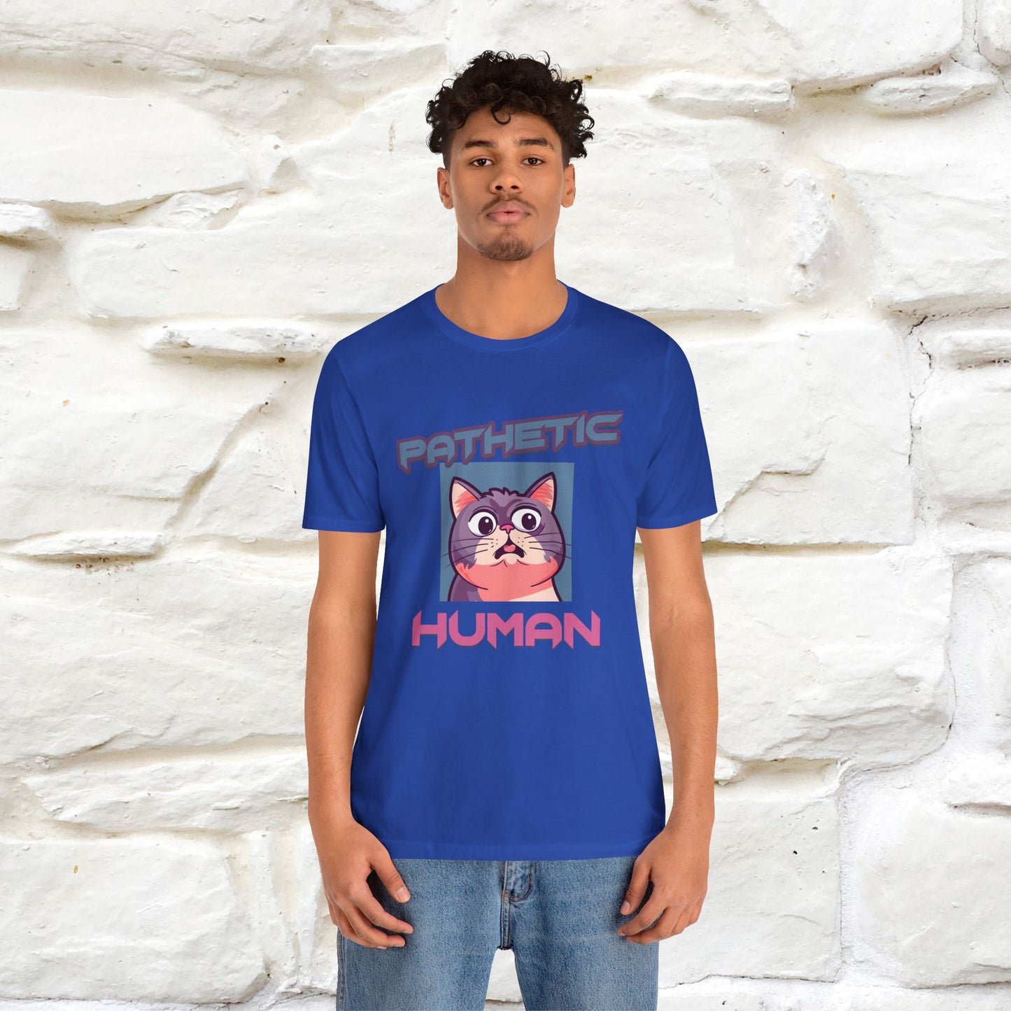 ''Pathetic Human'' | Funny Cat T-Shirt | Nunu&Miao Studio