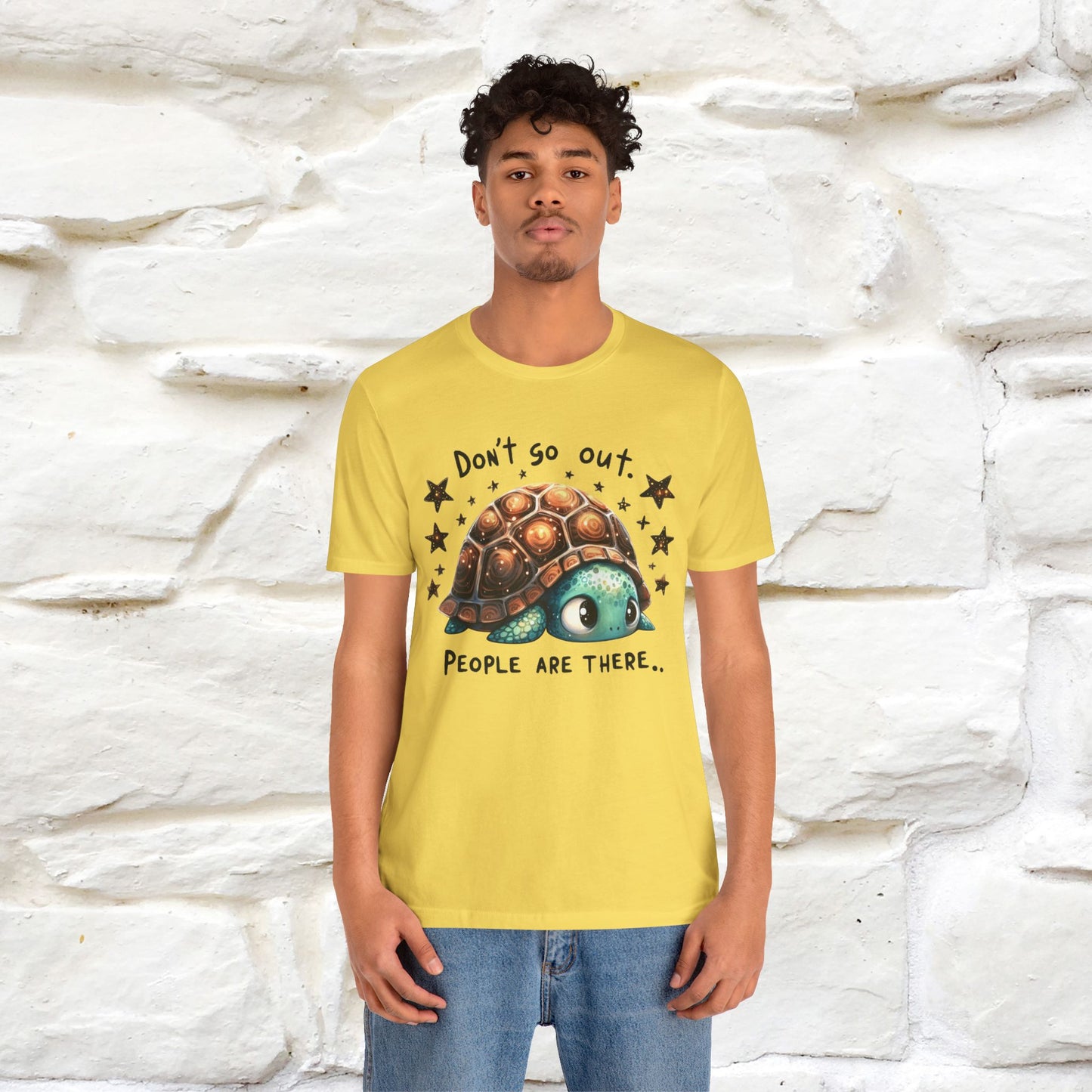 "Don't Go Out ..People Are There." |Funny T-Shirt | Nunu&Miao Studio