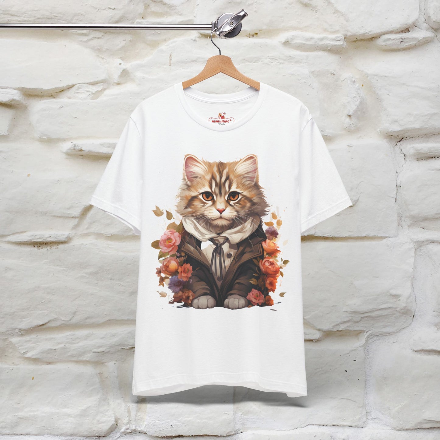"Mr. Meow" Elegant Cat T-Shirt for Men & Women | 100% Cotton* - Nunu&Miao Studio