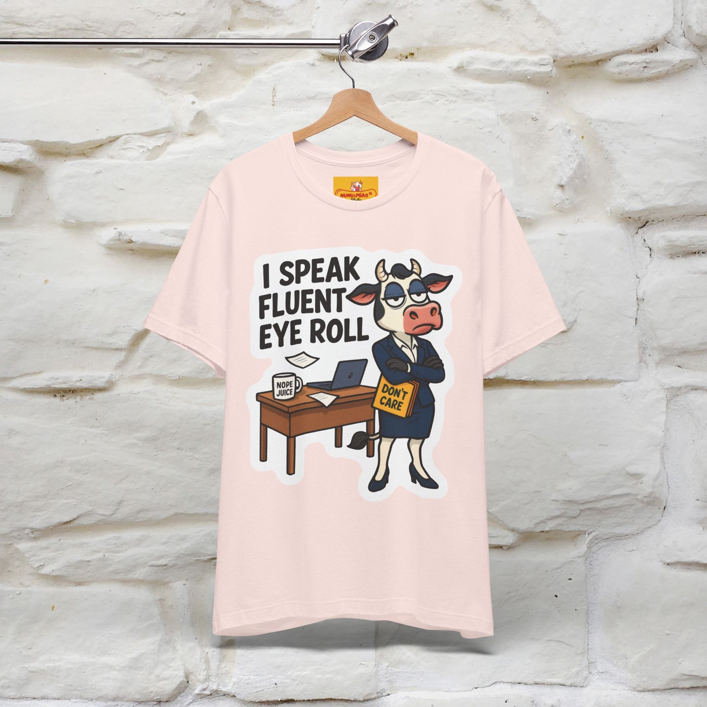 ''I Speak Fluent Eye Roll ''| Sarcastic Cat T-Shirt | Nunu&Miao Studio