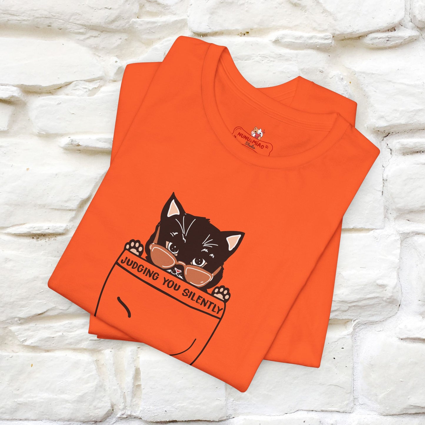 Judging You Silently Cat T-Shirt for Men | 100% Cotton* Funny & Sassy Tee - Nunu&Miao Studio